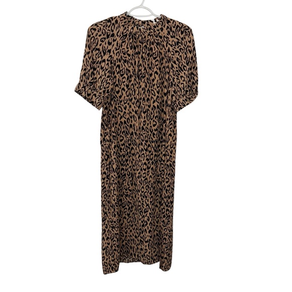 Anthropologie Leopard Print Maxi Dress sz XS - Picture 1 of 8